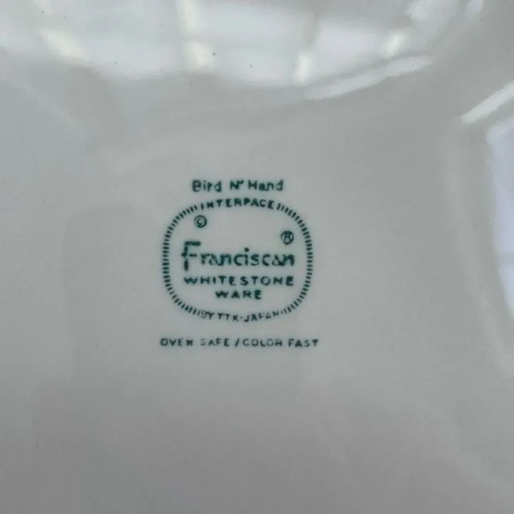 Franciscan Bird n Hand MCM Partridge Dinner Plates 10.25”